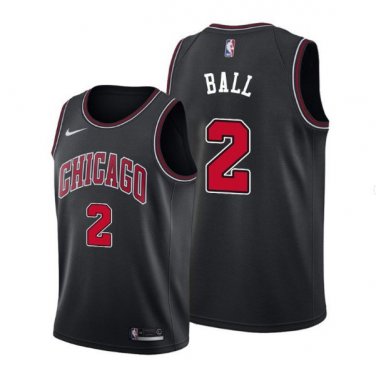 Chicago Bulls #2 Lonzo Ball 2022-23 Statement Edition Black