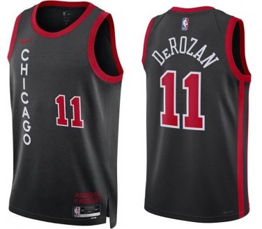 Chicago Bulls #11 DeMar DeRozan City Edition Black