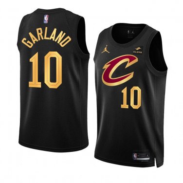 Cleveland Cavaliers #10 Darius Garland 2022-23 Statement Edition Black