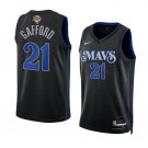 Dallas Mavericks Daniel Gafford Black 2024 Finals City Edition Basketball