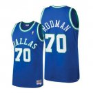 Dallas Mavericks Dennis Rodman Blue Throwback