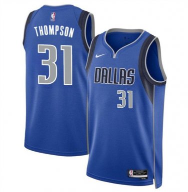 Dallas Mavericks Klay Thompson Blue Icon Edition Stitched