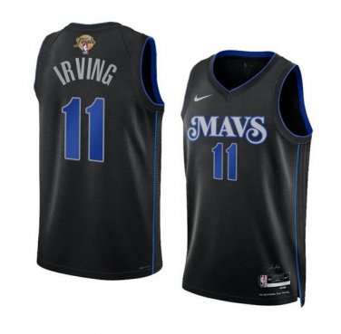 Dallas Mavericks Kyrie Irving Black 2024 Finals City Edition Basketball