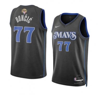 Dallas Mavericks Luka Doncic Black 2024 Finals City Edition Basketball