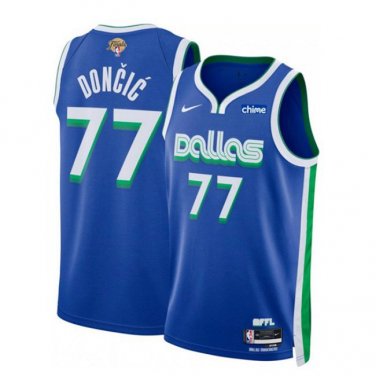 Dallas Mavericks Luka Doncic Blue 2024 Finals City Edition Basketball