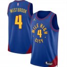 Denver Nuggets Russell Westbrook Blue 2024 Statement Edition Stitched