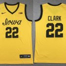 Iowa Hawkeyes Caitlin Clark Gold Stitched Basketball