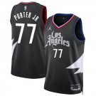 Los Angeles Clippers Kevin Porter Jr Black Statement Edition Stitched