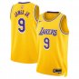 Los Angeles Lakers Bronny James Jr. Yellow 2024 Draft Icon Edition Stitched