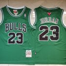 Men Chicago Bulls #23 Michael Jordan  Green Throwback