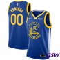 Men Warriors #00 Jonathan Kuminga Icon Basketball  Blue