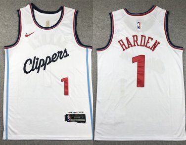 Mens  Los Angeles Clippers James Harden Association Edition  White