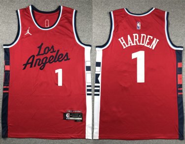 Mens  Los Angeles Clippers James Harden Statement Edition  Red