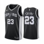 Mens  San Antonio Spurs Zach Collins Black Icon Swingman