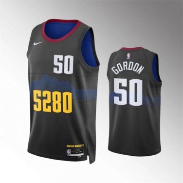 Mens Denver Nuggets Aaron Gordon 2023-24 Black City Edition
