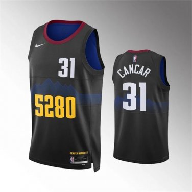 Mens Denver Nuggets Vlatko Cancar 2023-24 Black City Edition