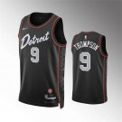 Mens Detroit Pistons Ausar Thompson Black 2023-24 City Edition