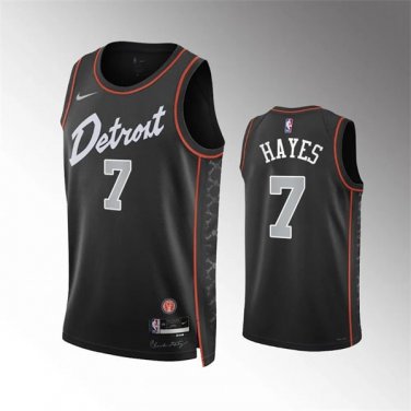 Mens Detroit Pistons Killian Hayes Black 2023-24 City Edition