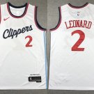 Mens Los Angeles Clippers Kawhi Leonard 2024-25 Association Edition  White