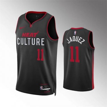 Mens Miami Heat Jaime Jaquez Jr. Black 2023-24 City Edition