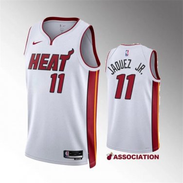 Mens Miami Heat Jaime Jaquez Jr. White Association Edition Swingman