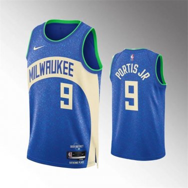 Mens Milwaukee Bucks Bobby Portis Royal 2023-24 City Edition