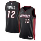 Miami Heat Dru Smith Black 2024 Icon Edition Stitched Basketball