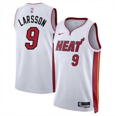 Miami Heat Pelle Larsson White 2024 Draft Association Edition Basketball