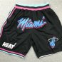 Miami Heats City Edition Stitched Basketball Pockets Shorts Black