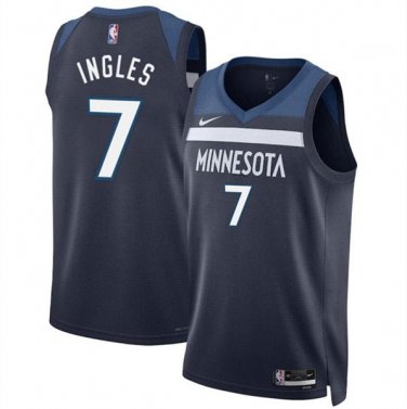Minnesota Timberwolves Joe Ingles 2024 Icon Edition Navy 75th Anniversary
