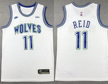 Minnesota Timberwolves Naz Reid White Classic Edition Stitched