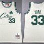 Mitchell & Ness Celtics Larry Bird Basketball  Cream White
