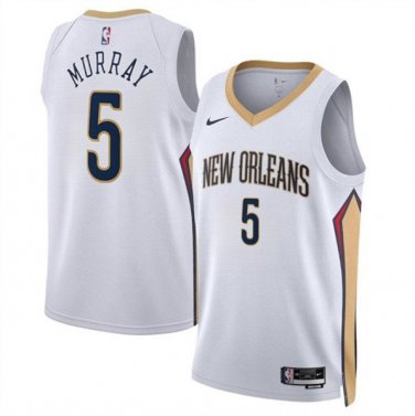 New Orleans Pelicans Dejounte Murray White Association Edition Stitched