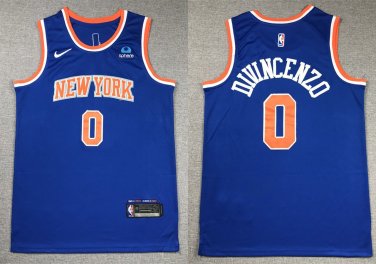 New Yok Knicks Donte DiVincenzo Blue Icon Edition Basketball