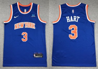 New Yok Knicks Josh Hart Blue Icon Edition Basketball