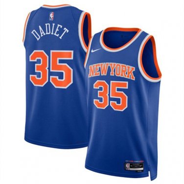 New Yok Knicks Pacome Dadiet Blue Icon Edition Basketball