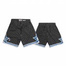 Orlando Magic Throwback Edition Black Pinstripe Stitched Basketball Shorts