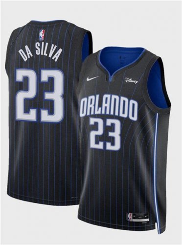 Orlando Magic Tristan Da Silva Black 2024 Draft Icon Edition Basketball