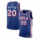 Philadelphia 76ers Jared McCain 2024 Blue Icon Edition Basketball Stitched
