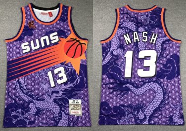 Suns Steve John Nash Mitchell & Ness  Purple The Year of Dragon