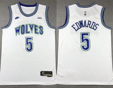 Timberwolves Anthony Edwards White Basketball