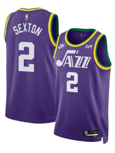 Utah Jazz Collin Sexton Purple 2023 Classic Edition Basketball