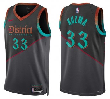 Wizards Kyle Kuzma City Basketball  Black 2024