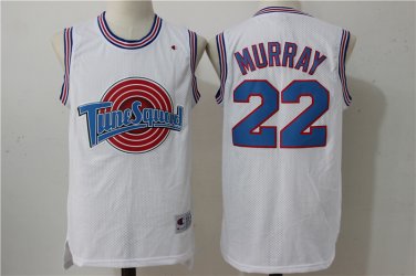 #22 Bill Murray White Tune Squad  Jerseys