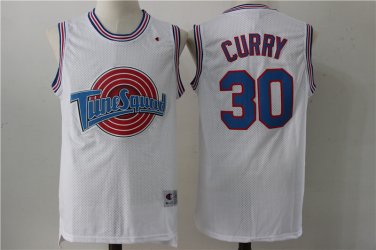 #30 Stephen Curry White Tune Squad Jerseys