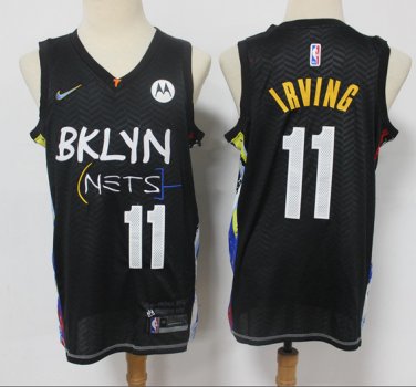 &acirc;��new !11 Brooklyn Nets Kyrie Irving City black Jersey