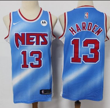 &acirc;��new 13 Brooklyn Nets James Harden blue jersey