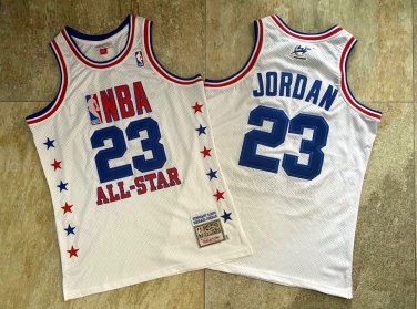 bulls No.23 Jordan White Jersey