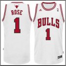 Chicago Bulls Derrick Rose White Jersey