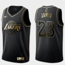 Lakers #23 LeBron James Jersey Black Golden